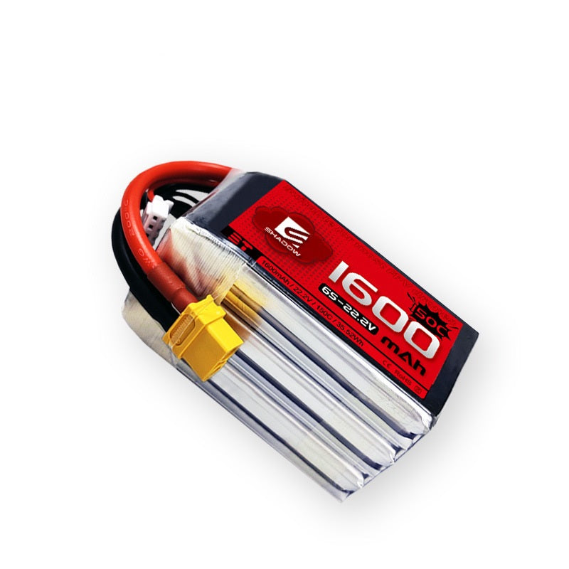 1600mAh 150C LiPo Battery Series – 4S / 6S High-Capacity High-Burst Packs for FPV Racing & Freestyle (XT60)