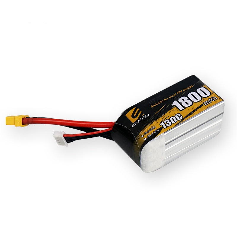 1800mAh 130C LiPo Battery Series – 4S / 6S High-Capacity High-Burst Packs for FPV Racing & Freestyle (XT60)