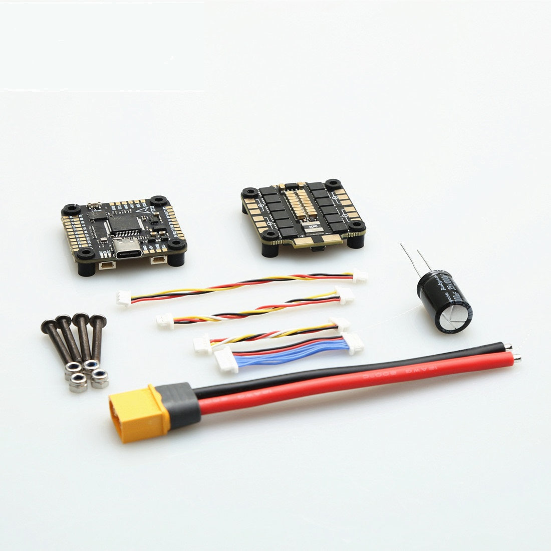 F722 Flight Controller + 3-6S 60A 4-in-1 BLHeli_S ESC Stack – Dual 5V/10V BEC, 16MB Blackbox, DSHOT600, for 7–10 Inch FPV Long-Range & Cinelifter Drones