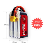 1600mAh 150C LiPo Battery Series – 4S / 6S High-Capacity High-Burst Packs for FPV Racing & Freestyle (XT60)