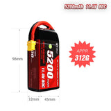 5200mAh 80C LiHV Battery Series – 2S / 3S High-Voltage High-Capacity Packs for RC Cars & FPV Drones (XT60 / T-Plug)
