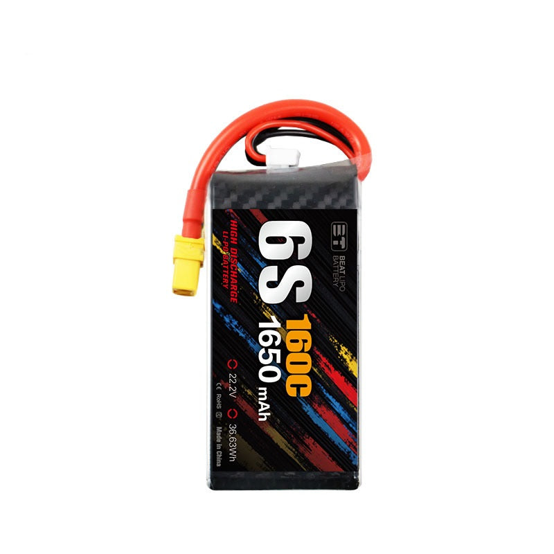 1650mAh 160C LiPo Battery Series – 4S / 6S High-Capacity High-Burst Packs for FPV Racing & Freestyle (XT60)