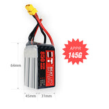 850mAh 75C LiPo Battery Series – 2S / 4S / 6S Ultra-Light High-Burst Packs for FPV Drones & Mini RC (XT60 / XT30)